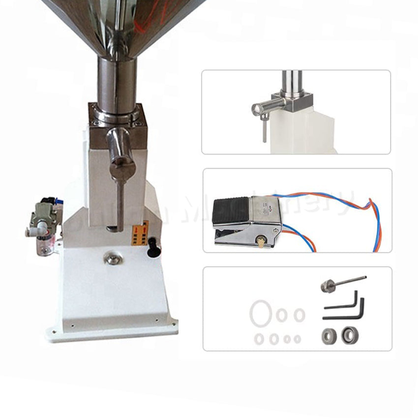 A02 5-50ml Piston Viscous Liquid Bottle Filler Peanut Butter Ointment Cream Honey Jar Filling Machine
