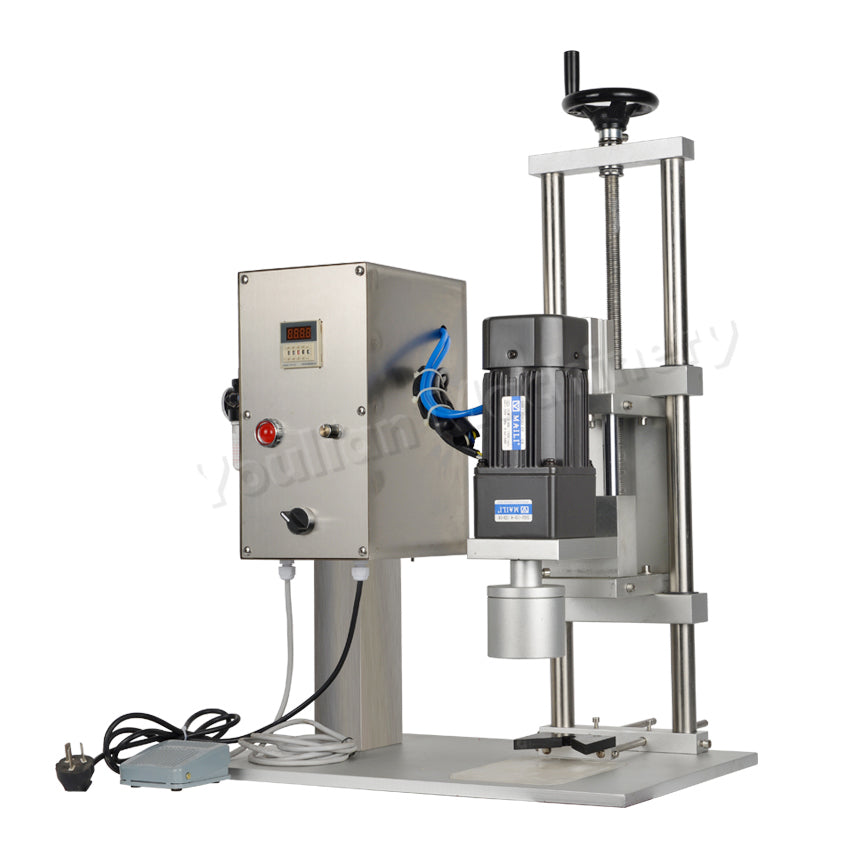 QDX-450 Semi-Auto Pneumatic Bottle Capper Sealer Machine Plastic Bottle Cap Screw Capping Machine