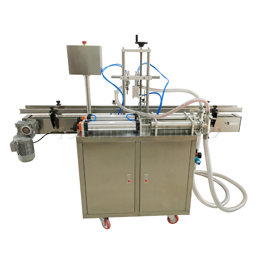 YT2T Automatic Pneumatic Double Head Drink Liquid Filler Machine Liquid Edible Oil Plastic Bottle Filling Machine