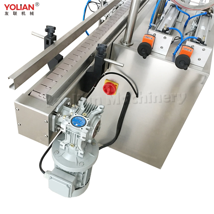 YT2T Automatic Pneumatic Double Head Drink Liquid Filler Machine Liquid Edible Oil Plastic Bottle Filling Machine