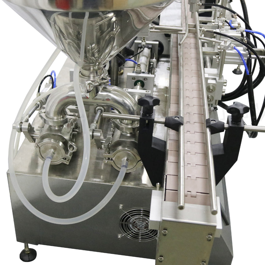 GT2T-2G-280 Automatic Piston Type Thick Paste Filler Double Head Food Tomato Sauce Cream Paste Honey Filling Machine