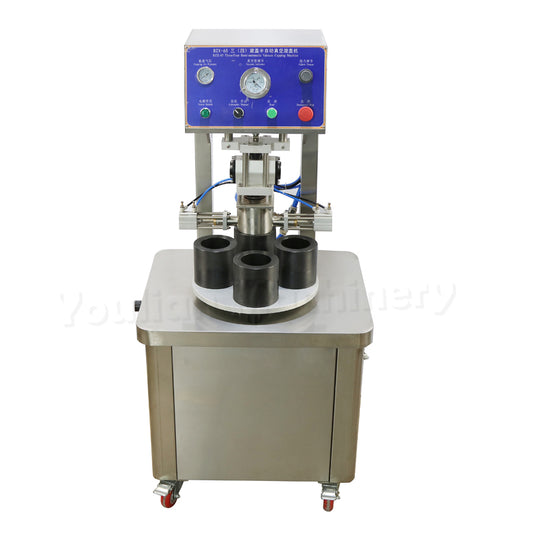BZX-65-4 Semi automatic Pneumatic Vacuum Capper Machine Twist Off Glass Jar Vacuum Screw Capping Machine