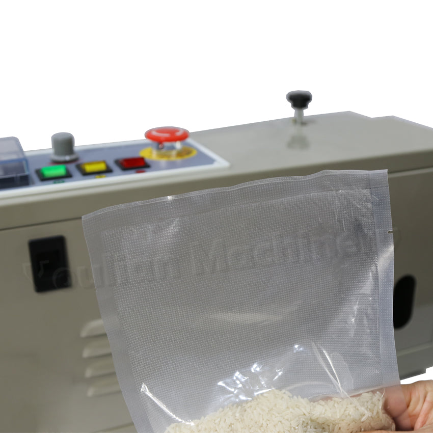 FR-770 Continuous Band Heat Sealer Food Plastic Aluminum Foil Bag Pouch Sealing Packaging Machine