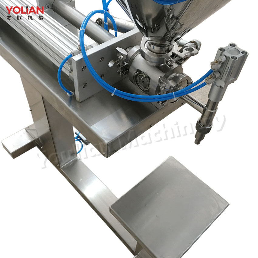 G1LGD Semi Auto Volumetric Viscous Liquid and ketchup Peanut Butter Paste Glass Bottle Filling Machine