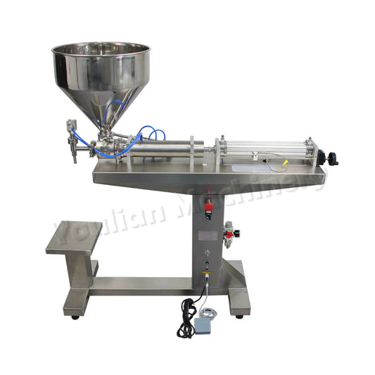 G1LGD Semi Auto Volumetric Viscous Liquid and ketchup Peanut Butter Paste Glass Bottle Filling Machine