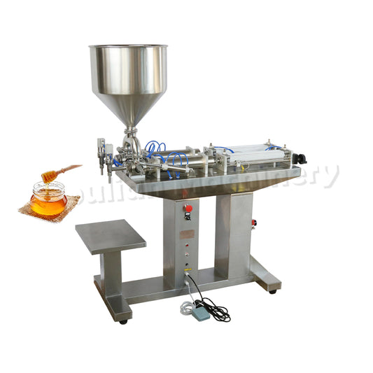 G2LGD Semi Automatic Piston Double Head Filler Machine Cosmetic Lotion Cream Paste Bottle Filling Machine