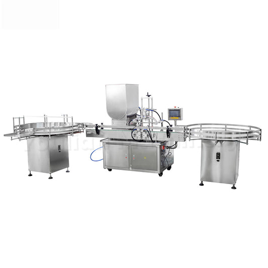 GT2T-2G Auto 2 Nozzle 100-1000ml Piston Linear Filler Cream Honey Sauce Paste Bottle Filling Machine Line