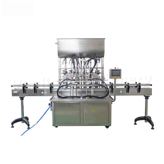 GT6T-6G 6 Head Pneumatic Piston Thick Sauce Oil Paste and Liquid Bottle Filling Machine