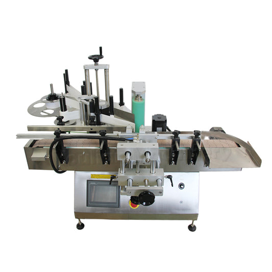 MT-180 Automatic Tabletop Round Glass Bottle Label Applicator Sticker Labeling Machine with Positioning Device