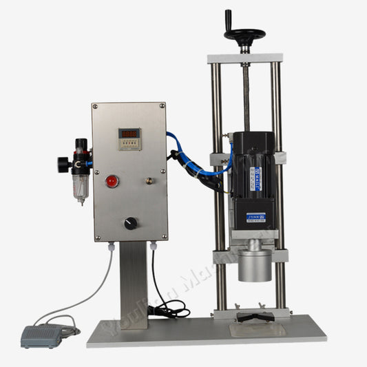 QDX-450 Semi-Auto Pneumatic Bottle Capper Sealer Machine Plastic Bottle Cap Screw Capping Machine