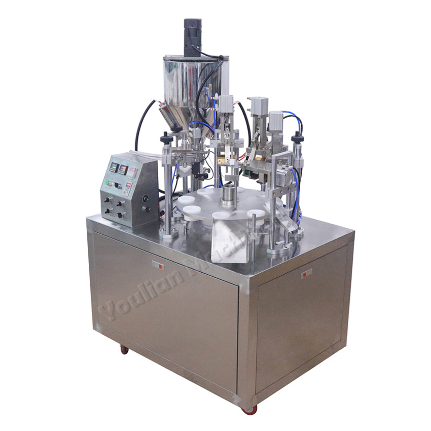 YLD-25 Semi Auto Cosmetic Ointment Packing Machine Cream Aloe Vera Gels Toothpaste Soft Tube Filling and Sealing Machine