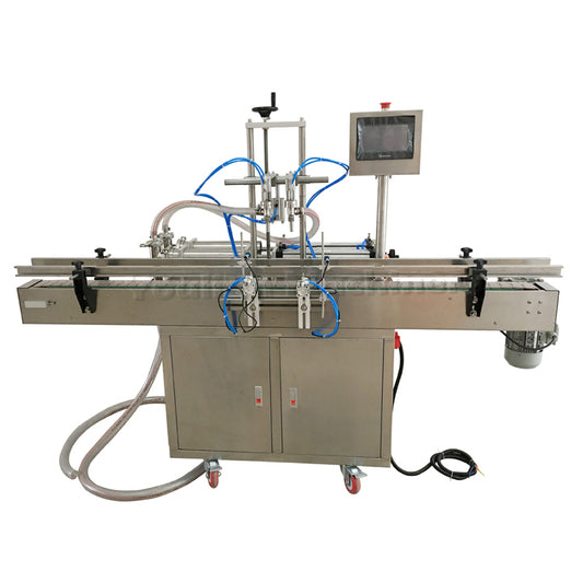 YT2T Automatic Pneumatic Double Head Drink Liquid Filler Machine Liquid Edible Oil Plastic Bottle Filling Machine